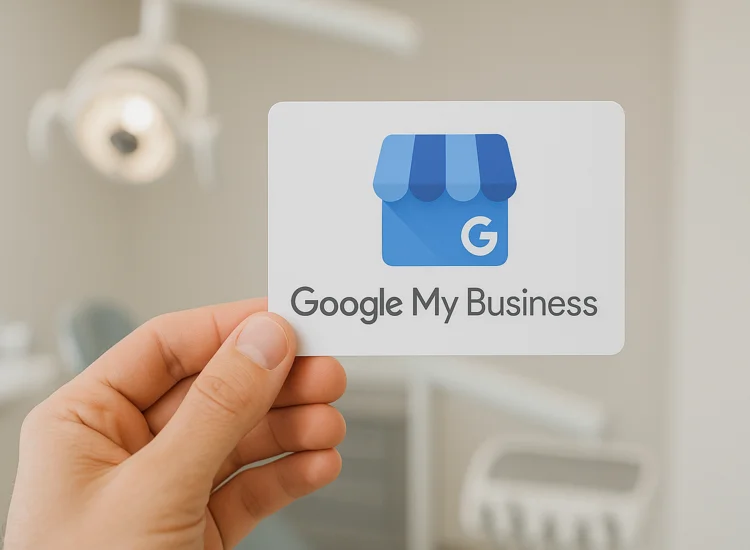 A picture of a card titled google my business