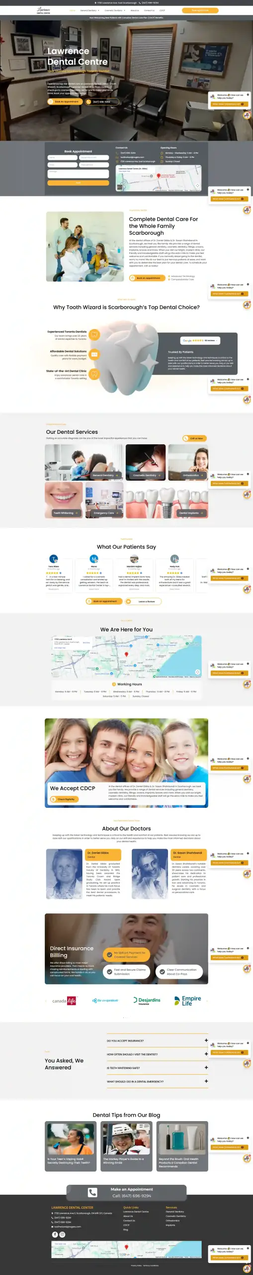 Dental web design toothwizard