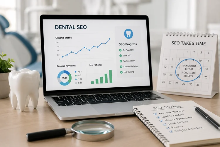 how long does it take for dental seo to show results