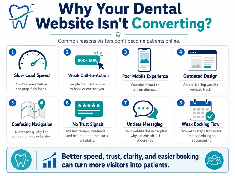 why your dental website isnt converting