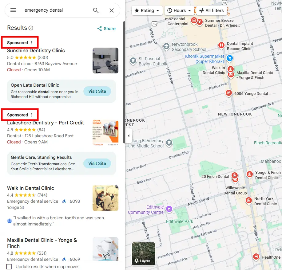 ADS Google Map